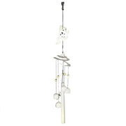 Metal bell with white frog cm10x10h61