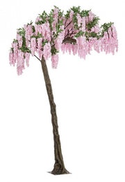 Artificial pink wisteria tree h320 cm