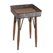 Square metal tray table cm35x35h55