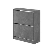 Gray Retro Flip Shoe Cabinet 73 x 26 x 82.5 cm