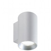 Wall-mounted Aluminum Die-cast Lamp with Transparent Glass Diffusers - 20W - 2620 Lumens - Class E - Warm White Light