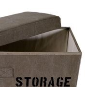 Storage box in brown Storage fabric