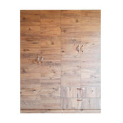 Oak Wardrobe with 4 Doors and 2 Drawers - 120 x 41 x 170 cm