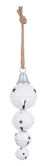 8x 4F Bell Pendant in Glossy White