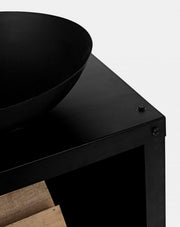 Efesto metal brazier 38x38 cm