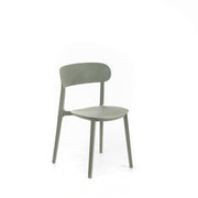 Light gray polypropylene chair 48x52x77,5h cm