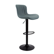Adjustable Grey Stool with Black Base