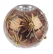 8x Brown Daisy Candle