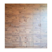 6-Door Wardrobe with 2 Drawers in Oak - 200cm x 40cm x 180cm