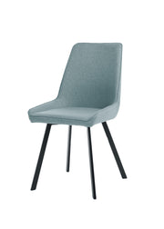 Set of 4 Microfiber Chairs 48cm x 60cm x 87cm