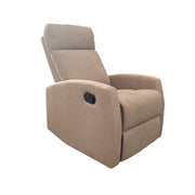 Manual Relax Armchair in Dove Gray Fabric 77 x 93 x 106 cm