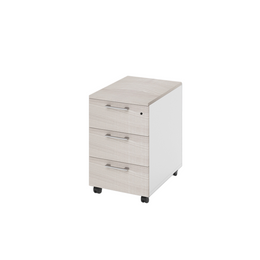 Office 3-Drawer Mobile Lockable Cabinet in Olmo Color 40x58x55cm