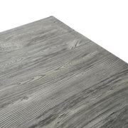 Gray resin table top for outdoor