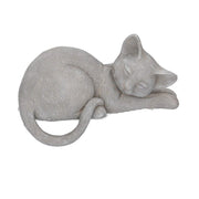 Gray resin cat 19x11,5h14,5 cm