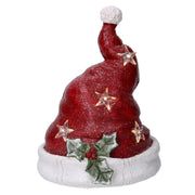 Red led resin hat cm28x26h36,7