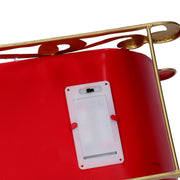 Santa claus metal red sled cm32x17h29