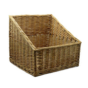 Square wicker display basket cm45x45h20-40