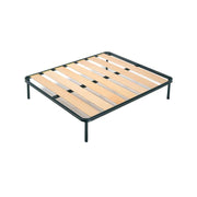 Orthopedic double bed base with 7 beech slats 120x190 cm