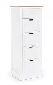 Chest of drawers 4 drawers Dorotea white