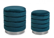 Set2 Pouf Container Darina Navyus