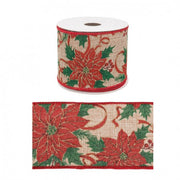 12x Classic Poinsezia Ribbon 4M Display