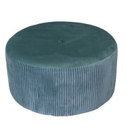 Round sage green velvet puff cm ø56h28
