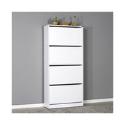 Shoe rack with 4 folding doors, white 73x26xh.157 cm (SHC540BY1)