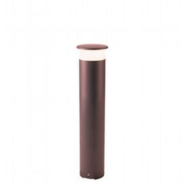 Cast Aluminum Pole with Opal Diffuser - 9W LED Lighting - Natural Light - IP65 Coffee
