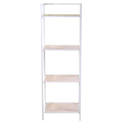 Lucilla metal shelf with 4 white shelves cm45x34xh122 - 135