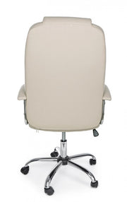 Dehli dove gray eco-leather office armchair