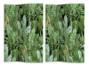Three-Panel Leaf Print Room Divider - 120.6x2.5xH180.6x2.5cm