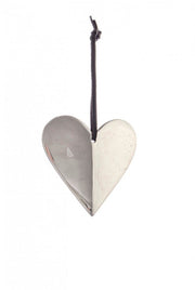 Heart-shaped Silver Pendant - 12x10x10mm