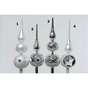 31cm silver ferrule with glitter decorations