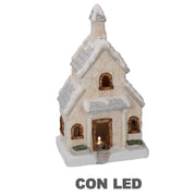 Cream resin house cm16x11h28