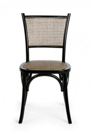 Vintage style black wooden chair