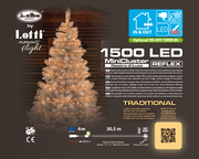MiniCluster ø6cm XNTL 1500 LED TRADITIONAL 4+30,5m Christmas Lights