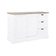 Sideboard in MDF two doors three drawers Bianca DOROTEA 123x40x h82 cm