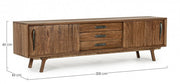 Vintage Sherman 2-door 3-drawer TV stand