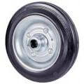 Black Rubber Wheel 112 Avo Steel Disc + Roller Bearings D.Mm 150X40