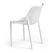 White polypropylene chair BILROS 60x50x h82 cm