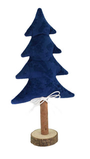 Blue fabric tree cm17x7h34,5
