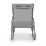 Bizzotto Tortora rocking garden armchair
