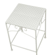 Metal Milena 1-3 Square Low Column White 30x30x43cm