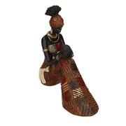African woman resin statue cm18,5x6h17