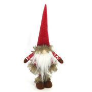 Fabric gnome with red led cm15x11h45
