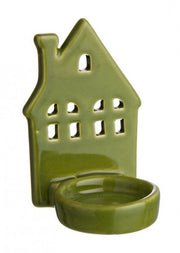 6x Green Lotty House Candle Set