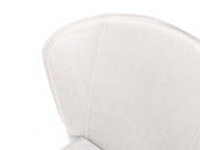 Faux leather chair and white seat 49x56x82h cm