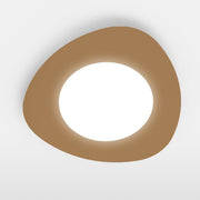Gold metal ceiling lamp with integrated LED 42x h5 cm