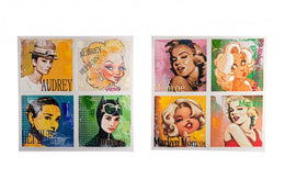 2x Oil Painting Crown P453-1-2 Ass2 60X60