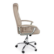 Dehli dove gray eco-leather office armchair